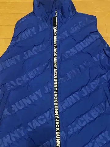 JACK BUNNY 후드 부착 베스트 파랑