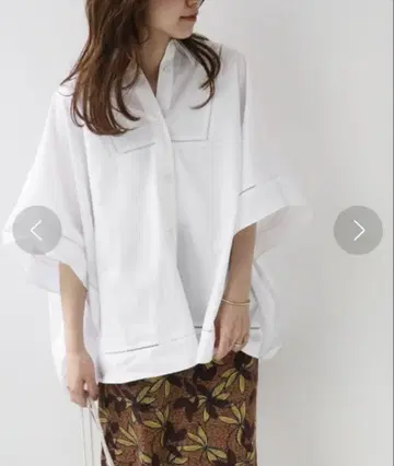 저널 스탠다드 리룸 코튼 실크 클론 판초 셔츠