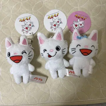 논탄 타탄 봉제 인형 키링 파우치 소품함 3종 세트 새상품