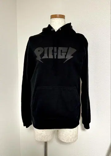 PIGGS 후드티 블랙 S 사이즈