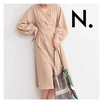 엔 내추럴 뷰티 베이직* 허리 마크 카슈쿨 원피스