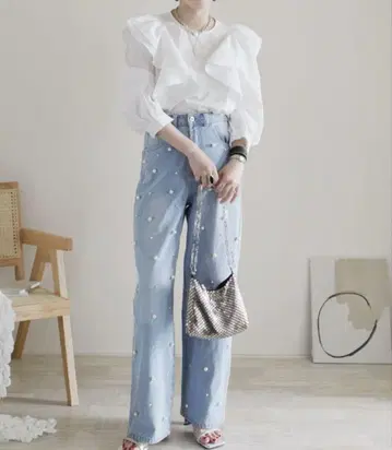 펄 데님 작은 키 사이즈