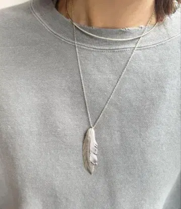 라빠르망 MANON JEWELRY 페더 목걸이 실버