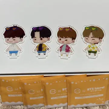 스시로 콜라보 BTS 아크릴 스탠드 4개 세트