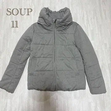 SOUP 11 그레이 자켓 패딩 자켓 코트 숏코트