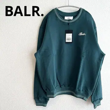 볼러 BALR. 여성용 남성용 맨투맨 트레이닝복 로고 그린