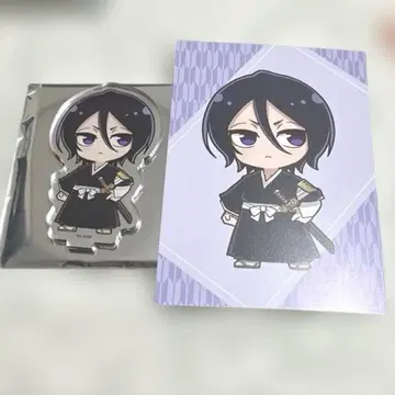 BLEACH 프린세스 카페 후목 루키아 아크릴 스탠드 혜택 엽서