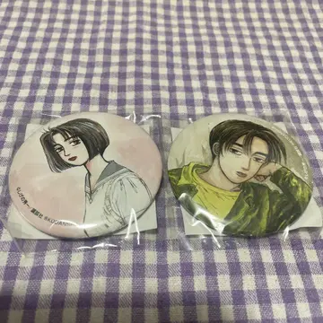 머리글자 D 복권 메이트 후지와라 타쿠미 모기 나츠키 캔뱃지