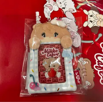 mikkocafe 카페 봉제 인형 트레이딩 카드 케이스 라떼
