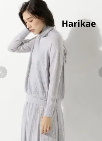 harikae 플리츠 터틀넥 니트 새상품급 그레이 유나이티드 애로우즈