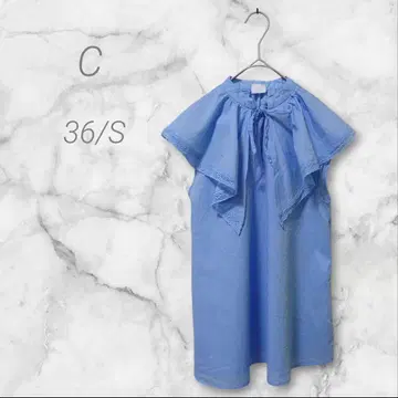 C 씨 슬리브리스 셔츠 라이트 블루 36/S 캐주얼
