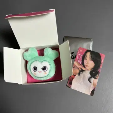 TWICE 미나 THIS IS FOR 봉제 인형 반지 혜택 트레이딩 카드