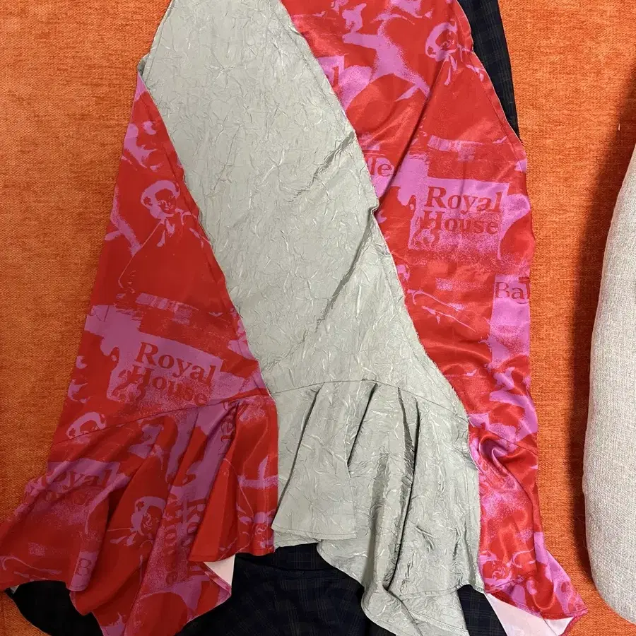 ☆人気☆【TheOpen Product】☆PATCH-WORK RUFFLE SKIR.T☆ THEOPEN PRODUCT | 더오픈프로덕트 TheOpen Product Ruffle