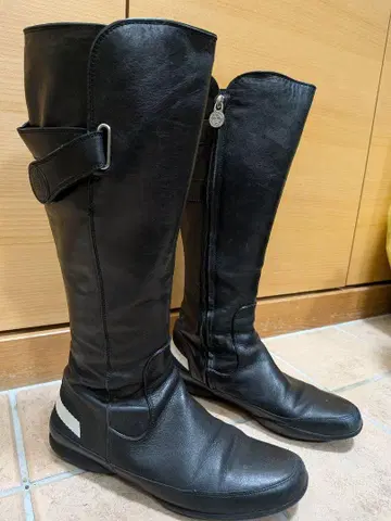 2 BALLY 롱 부츠 스트랩 가죽 부츠 24.5cm