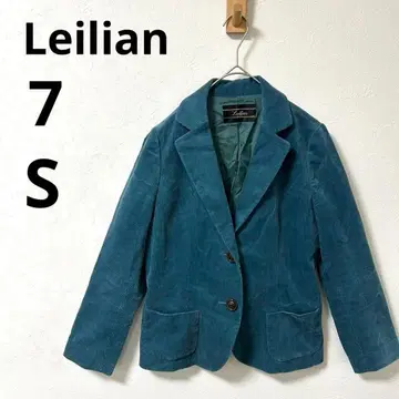 새상품급 Leilian 레리안 7호 코듀로이 테일러드 자켓 블루