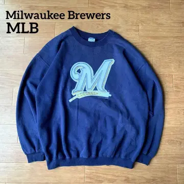 00s MLB 밀워키 브루어스 맨투맨 GILDAN 퍼플네이비