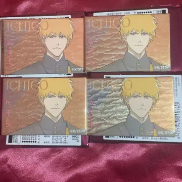 BLEACH 상하이 중국 한정판 홀로그램 캔 마그넷 쿠로사키 이치고 4개