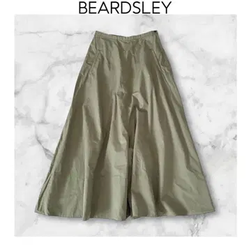 BEARDSLEY 플레어 팬츠 카키 비어즐리 가우초 팬츠 코튼