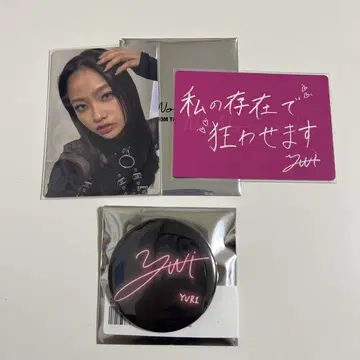 노노가 YURI HANA 캔 배지 트레이딩 카드