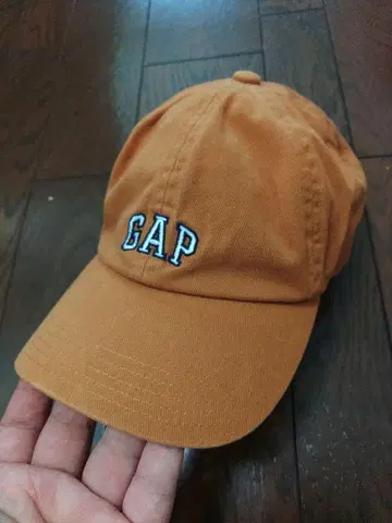 GAP 캡 네이비 택 올드 갭 브라운 화이트 자수