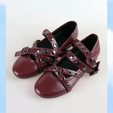 igusa Stud cross maryjane 스터드 크로스 멜리 제인