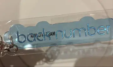 back number 랜덤 PVC 리플렉터 키링