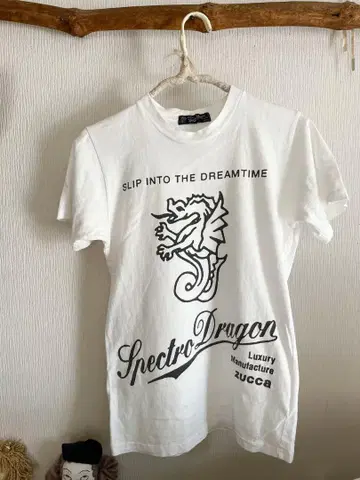 zucca 주카 Dragon 티셔츠 화이트 white