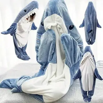 상어 디자인 플리스 인형옷 본체