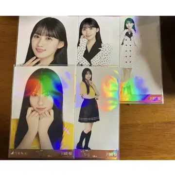 노기자카46 브로마이드 오사카 카와사키 벚꽃 도트 티셔츠 컴프 세미 컴프