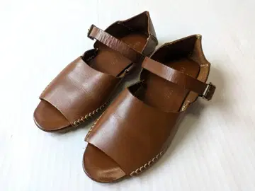 이탈리아제 CORSO ROMA 9 코르소 로마 가죽 샌들 23cm