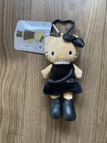 새상품 헬로키티 GOGO 갸루 스타일업 마스코트 발길이 블랙