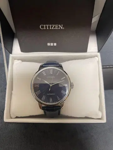 CITIZEN 자동 시계 네이비 다이얼