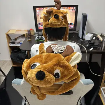 사슴 모자 (브라운) 봉제 인형