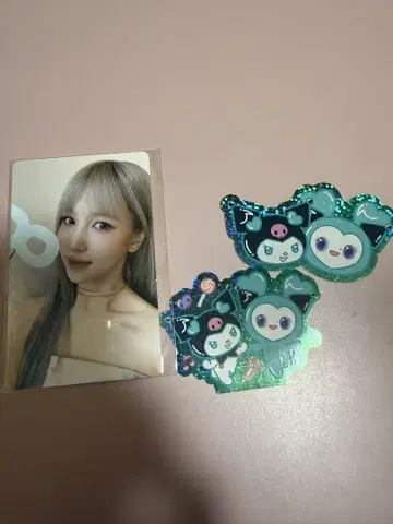 TWICE 산리오 콜라보 쿠로미 미브리 스티커 미나 참여상