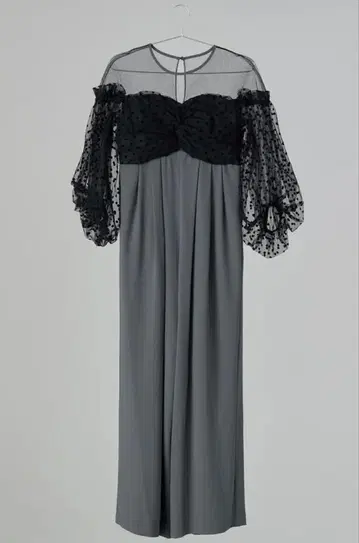 ANDRESD flocky dot dress 결혼식 원피스 도노반