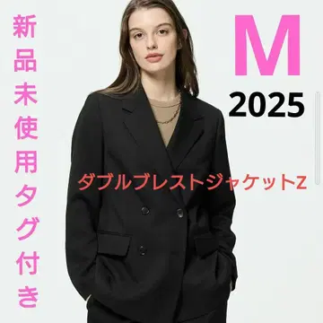 미사용 새상품 GU 더블 브레스트 자켓 Z BLACK M