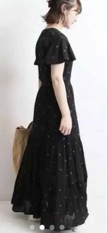 SLOVE IENA 자수 플레어 원피스
