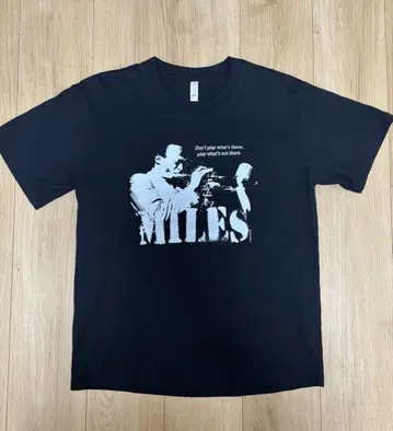마일스 데이비스 티셔츠 재즈 티 블랙 M 사이즈