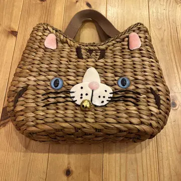 블루블루 루토트 고양이 키지트라 페이스 바스켓 백 개성