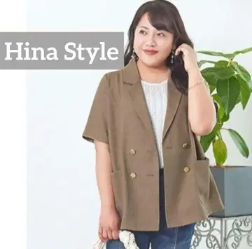 시마무라 hina 반팔 자켓 베이지 3L