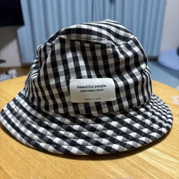 뷰티풀피플 버킷햇 체크
