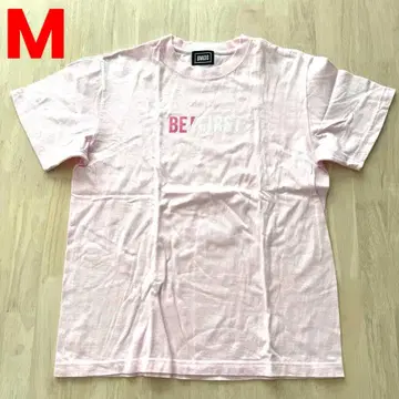 BE:FIRST 컬러 로고 티셔츠 M 사이즈 핑크 반팔