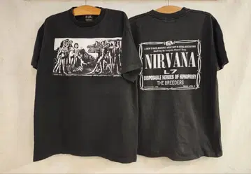 NIRVANA 그래픽 티셔츠 블랙