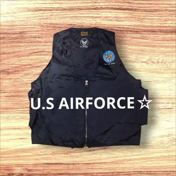 블루 닻 오버롤 U.S AIRFORCE 밀리터리 베스트 L