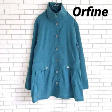 Orfine] 터틀넥 얇은 소재 자켓 블루종 블루 M 포켓
