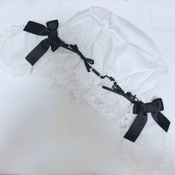 프릴 토끼 귀 메이드 캡