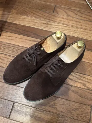 허시파피즈 D 브라운 발수 피그스킨 스웨이드 신발 일본제 26cm