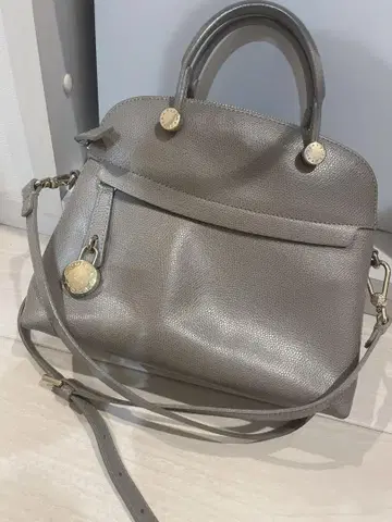 FURLA 훌라 그레이 가죽 숄더백