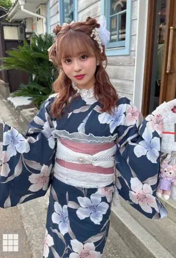 유카타, 내의, 일본 나막신, 장식 풀세트 [미개봉 새상품]