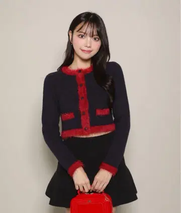 Darich 레트로 니트 가디건 네이비